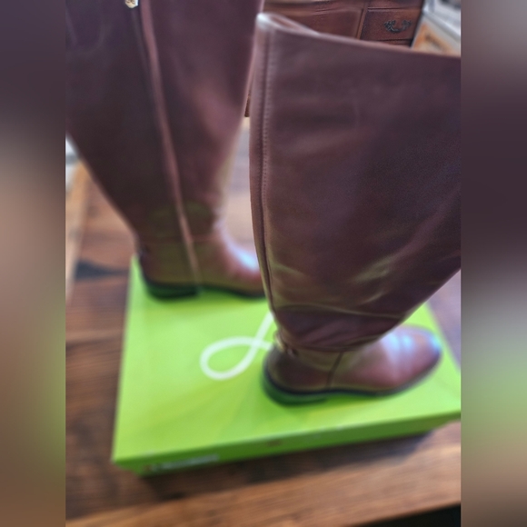 Sam EdelmanWomen's Mable Wide Calf Tall Riding Boots 7 - Picture 8 of 13